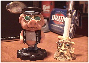 Smokeless Cigarette Snuffers - Butt Headz Pig Biker, Butt Headz Old Man Tree